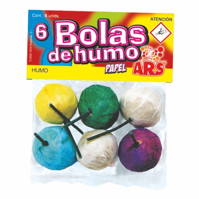 BOLA HUMO COLORES